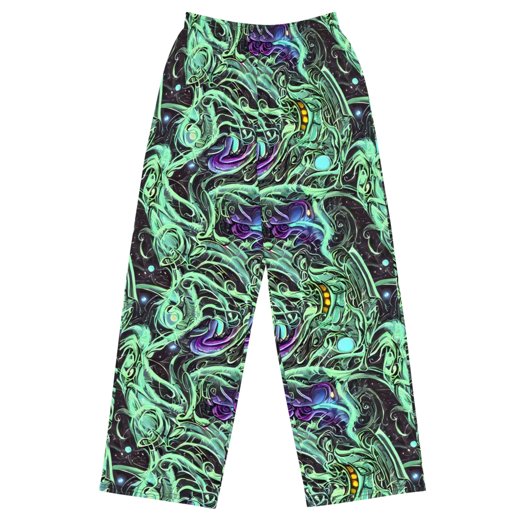 Mint Nebula on Wide-Leg Pants — Front