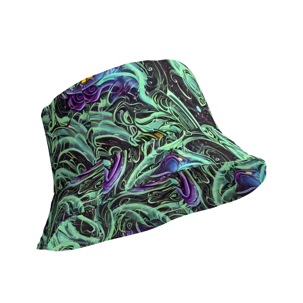 Mint Nebula on Reversible Bucket Hat — Product details Outside