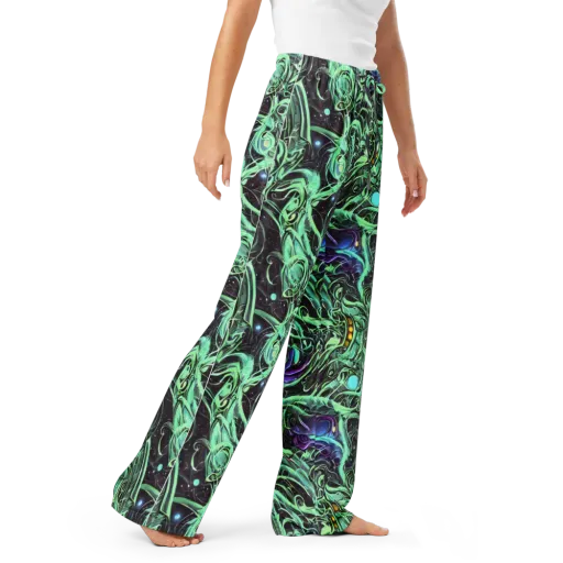 Mint Nebula on a Women's Pajama Pants