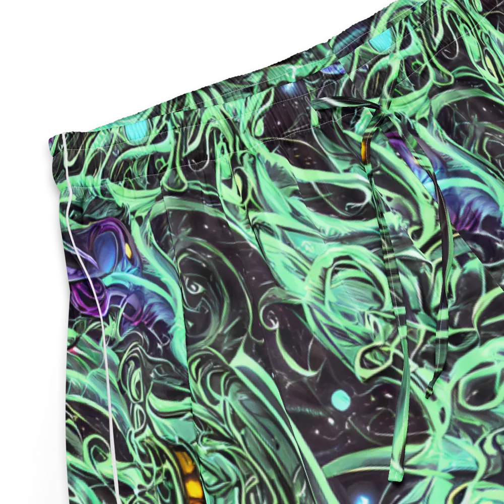 Mint Nebula on Women's Pajama Shorts — Product details
