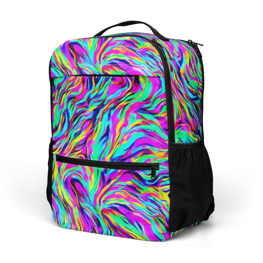 Rainbow Riot on Utility Backpack — Left Front
