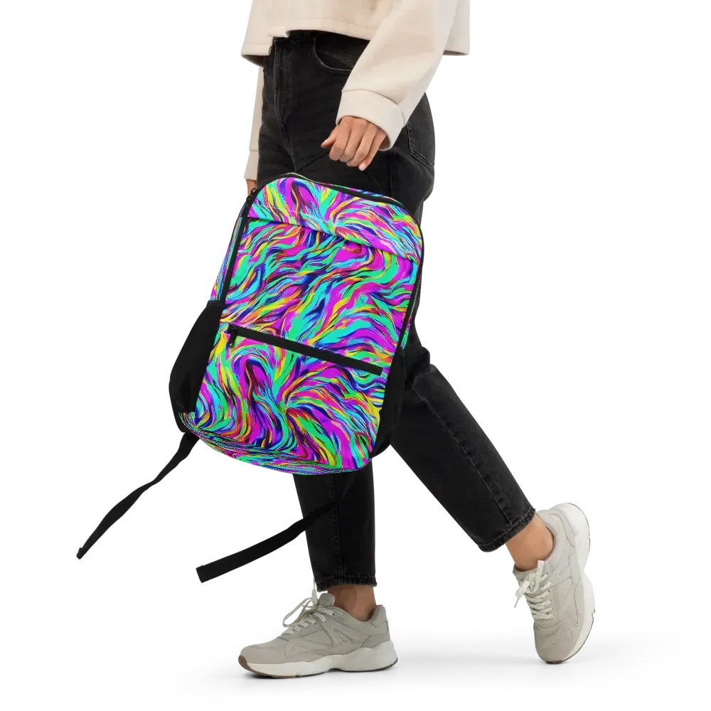 Rainbow Riot on Utility Backpack — Front