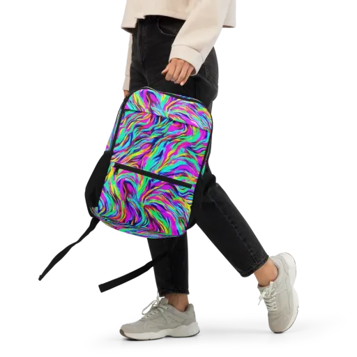 Rainbow Riot on a Utility Backpack