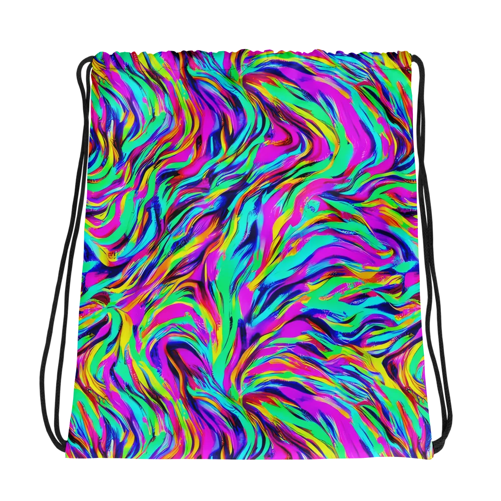 Rainbow Riot on Drawstring Bag — Photo