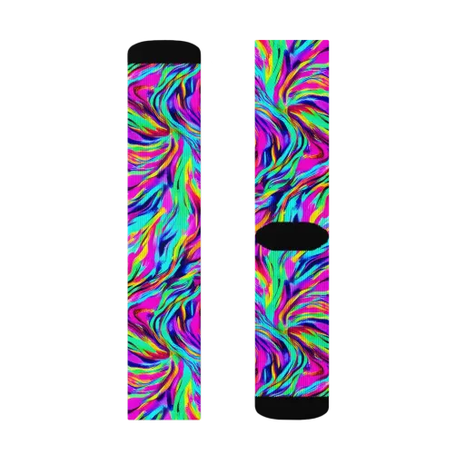 Rainbow Riot on a Socks
