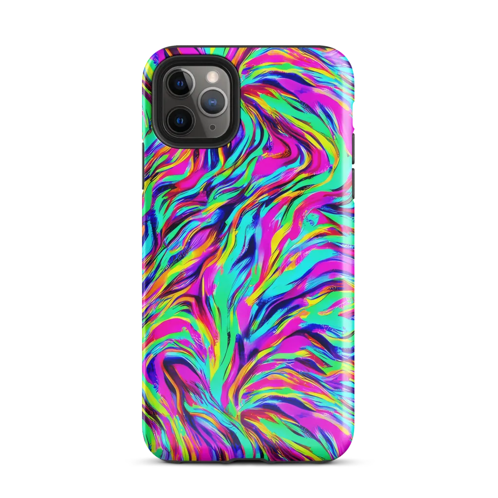 Rainbow Riot on Tough Case for iPhone® — Front