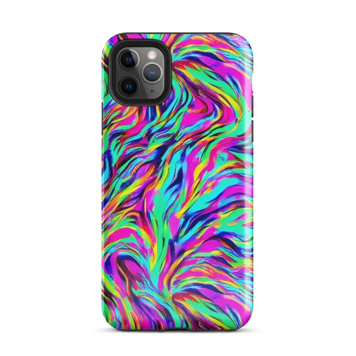Rainbow Riot on a Tough Case for iPhone®