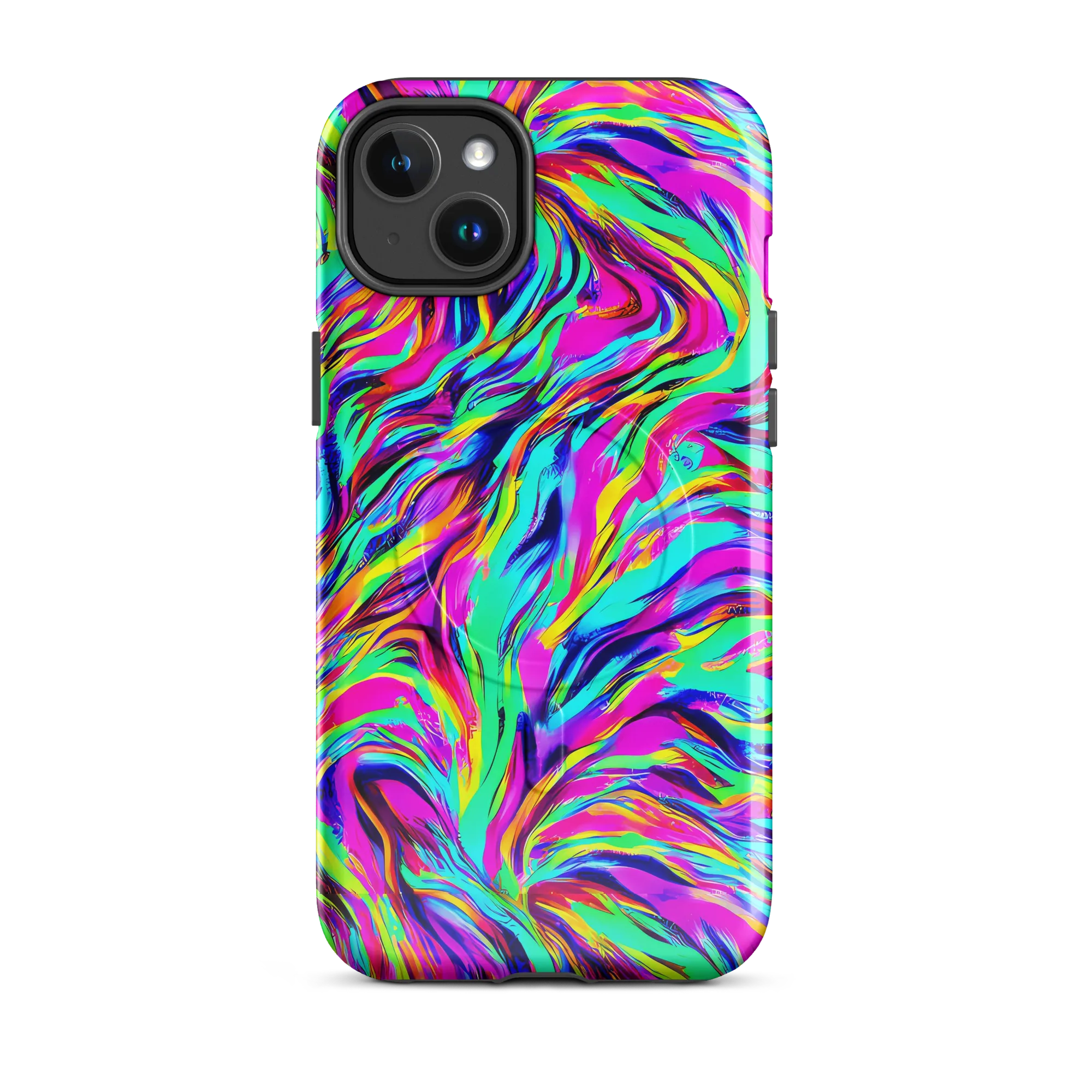 Rainbow Riot on MagSafe Tough Case for iPhone® — Front