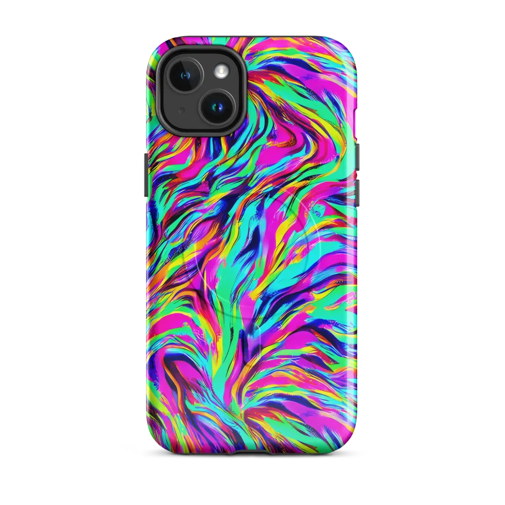 Rainbow Riot on MagSafe Tough Case for iPhone® — Front