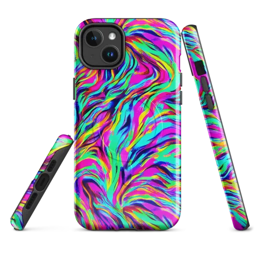 Rainbow Riot on a MagSafe Tough Case for iPhone®