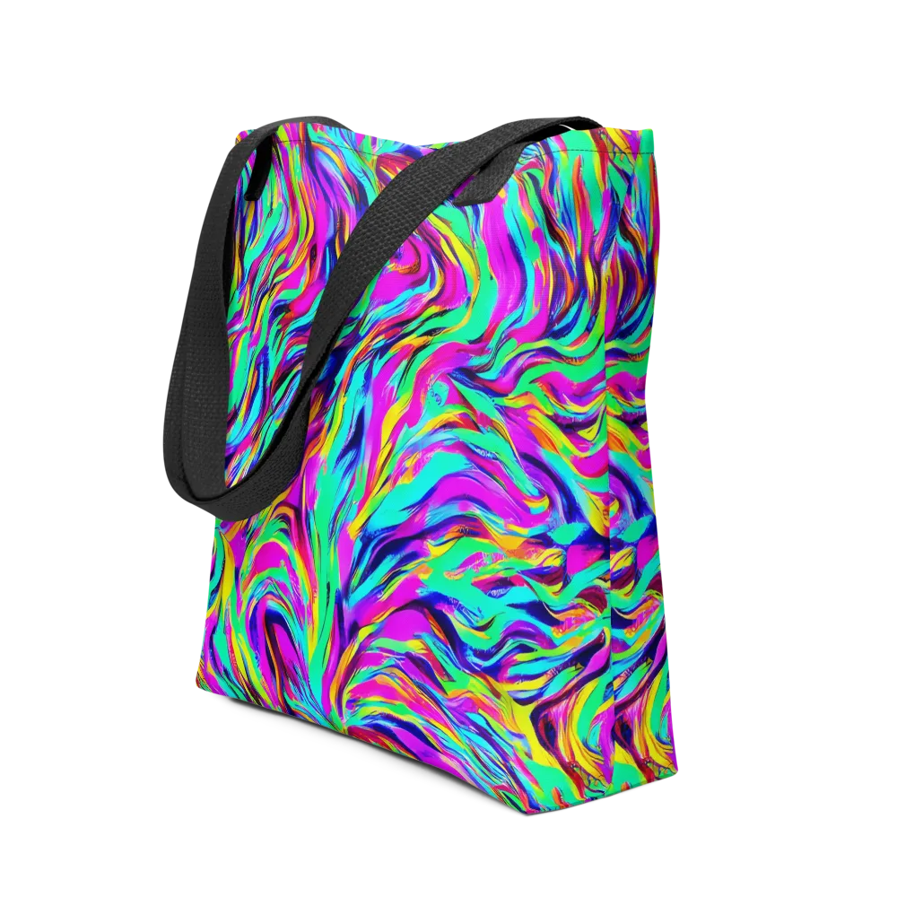 Rainbow Riot on Tote Bag — Front