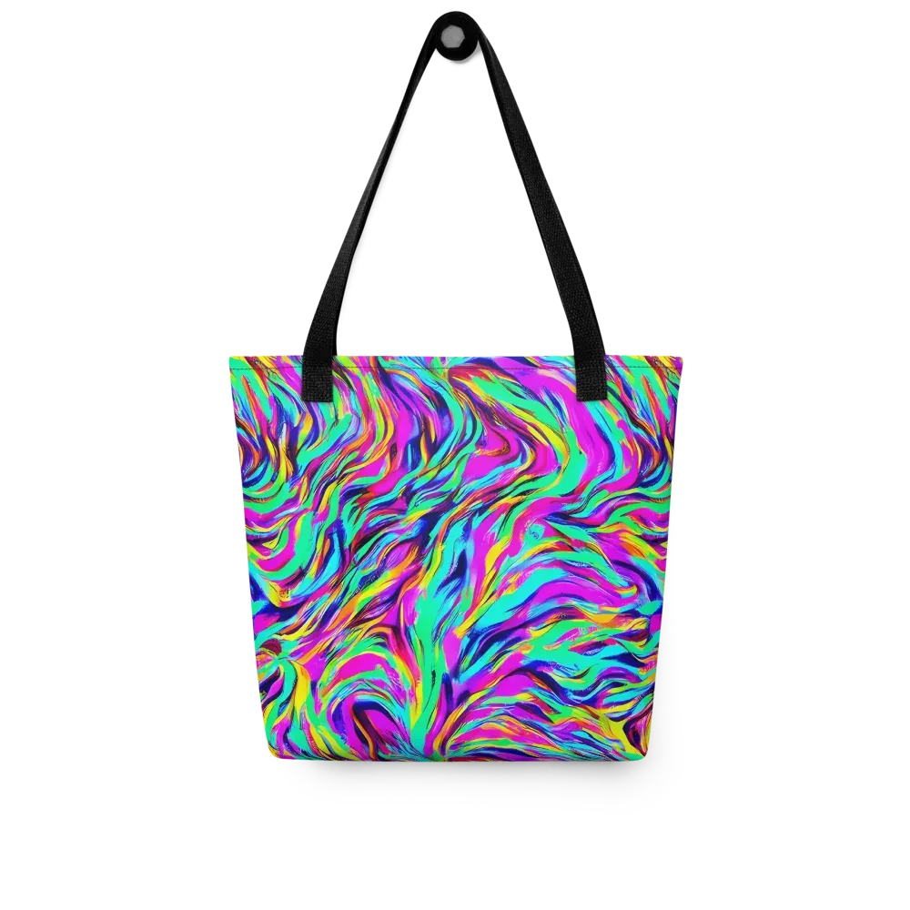 Rainbow Riot on Tote Bag — Front
