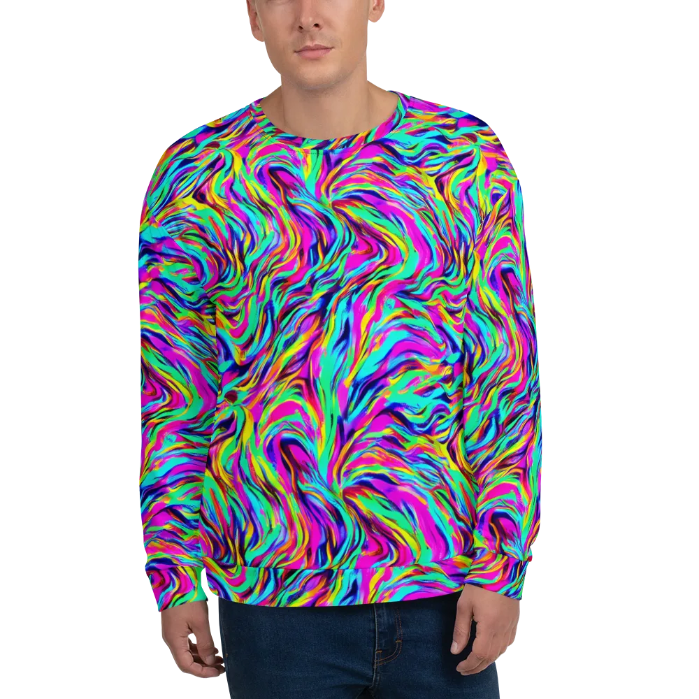 Rainbow Riot on Sweatshirt — Front