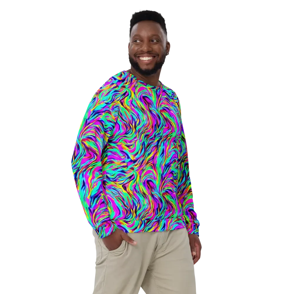 Rainbow Riot on Sweatshirt — Front