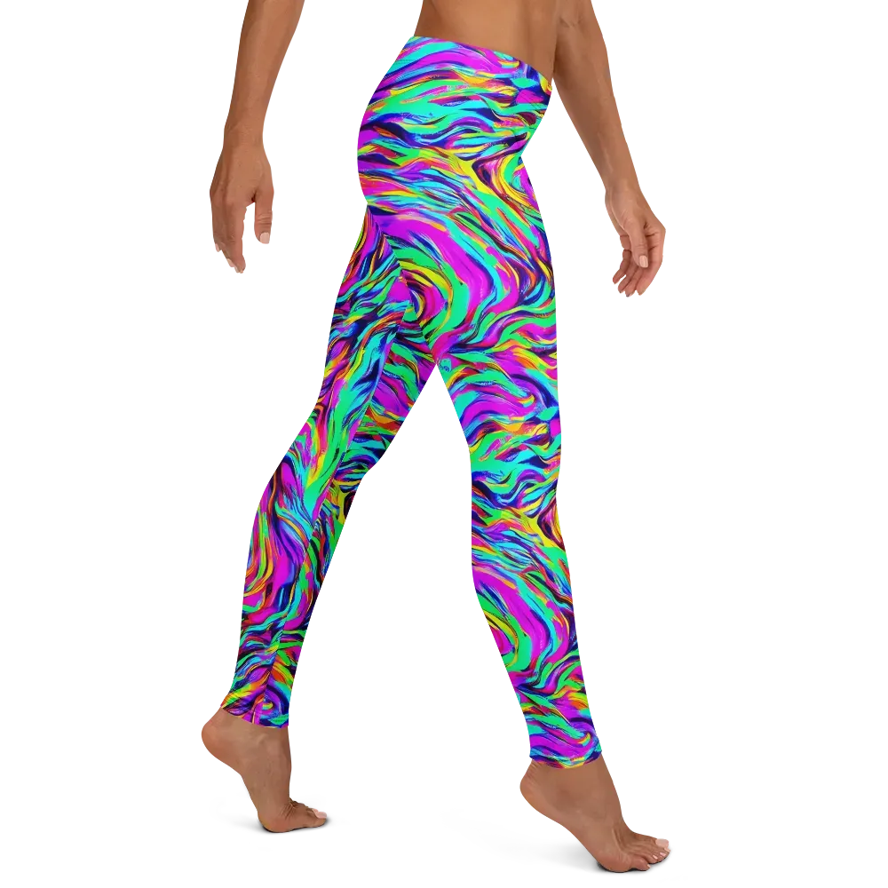 Rainbow Riot on Leggings — Right