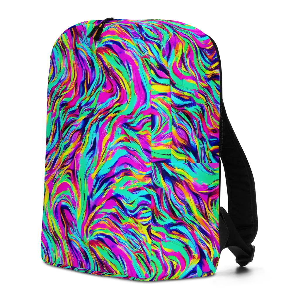 Rainbow Riot on Minimalist Backpack — Left