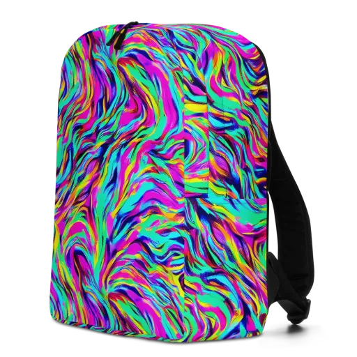 Rainbow Riot on a Minimalist Backpack