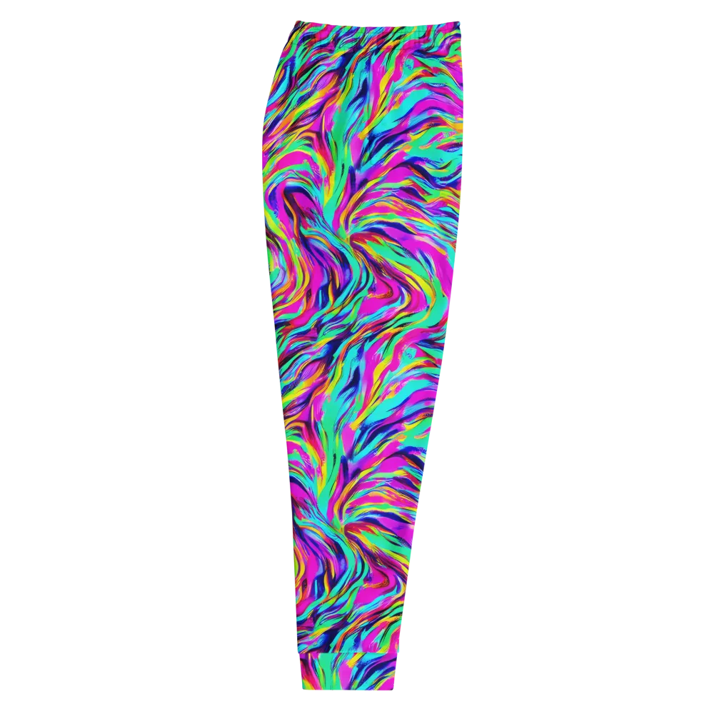 Rainbow Riot on Men's Joggers — Right