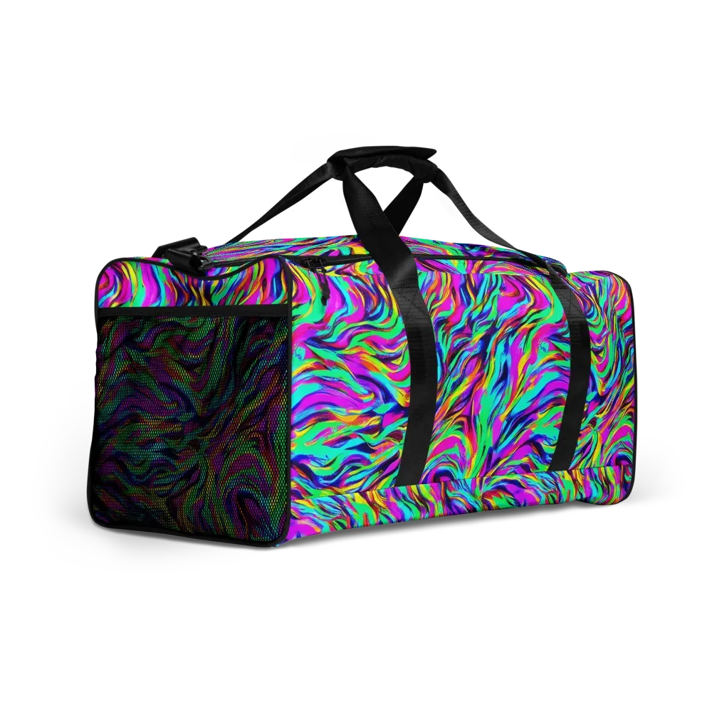 Rainbow Riot on Duffle Bag — Right Front