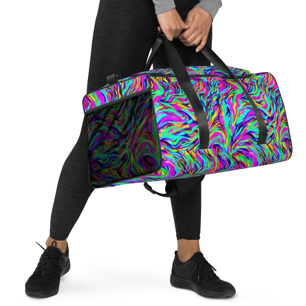 Rainbow Riot on Duffle Bag — Right Front