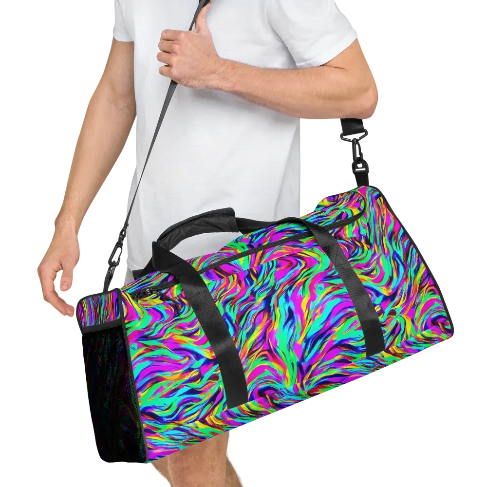 Rainbow Riot on Duffle Bag — Right Front