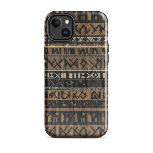 Ochre Glyphs on a MagSafe Tough Case for iPhone®