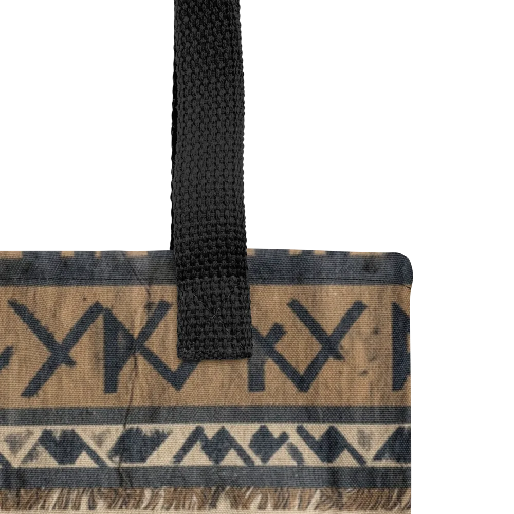 Ochre Glyphs on Tote Bag — Product details