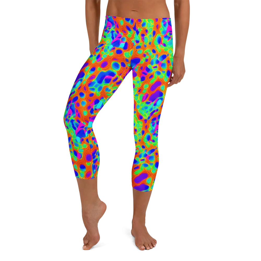 Luminous Membrane on Capri Leggings — Front
