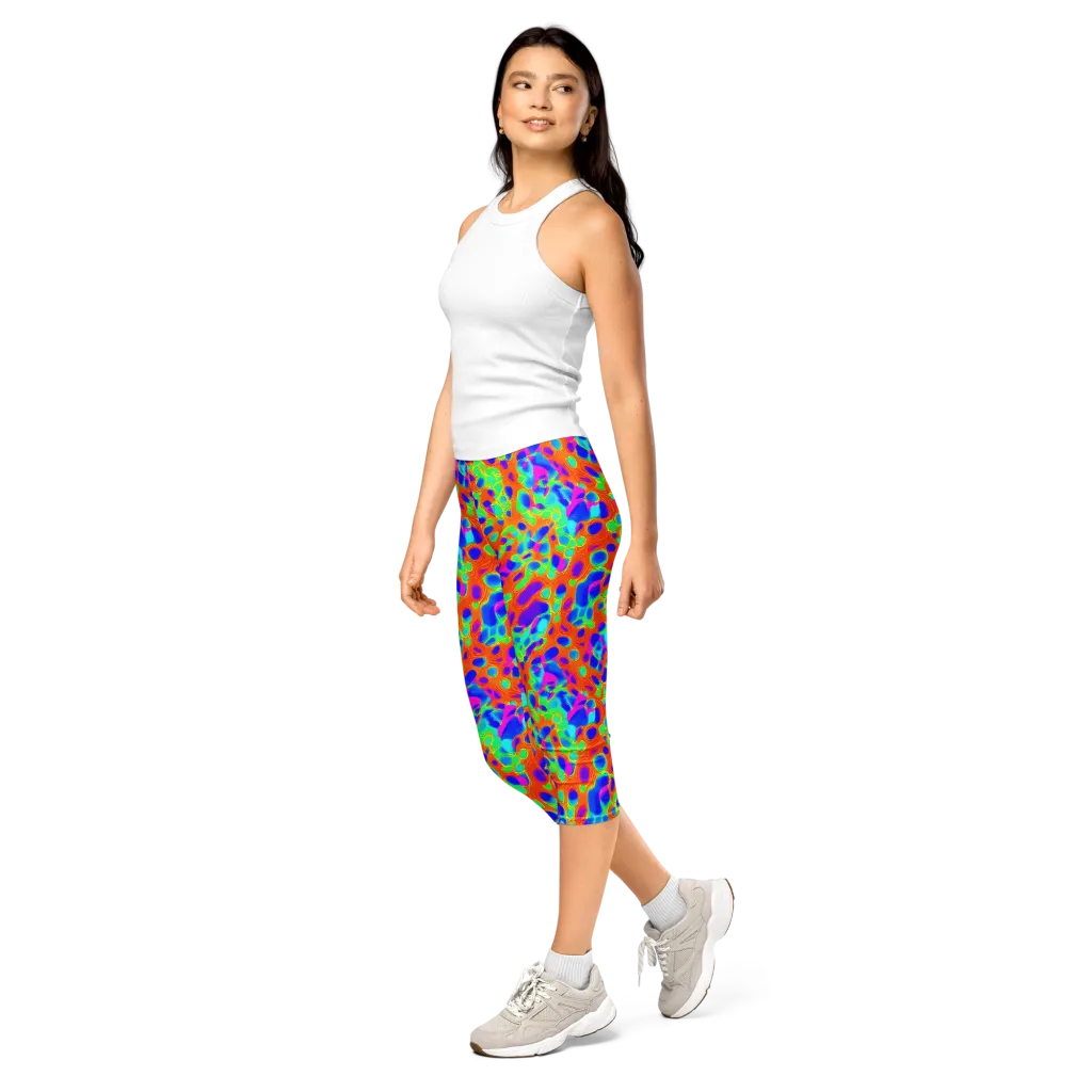 Luminous Membrane on Capri Leggings — Left Front