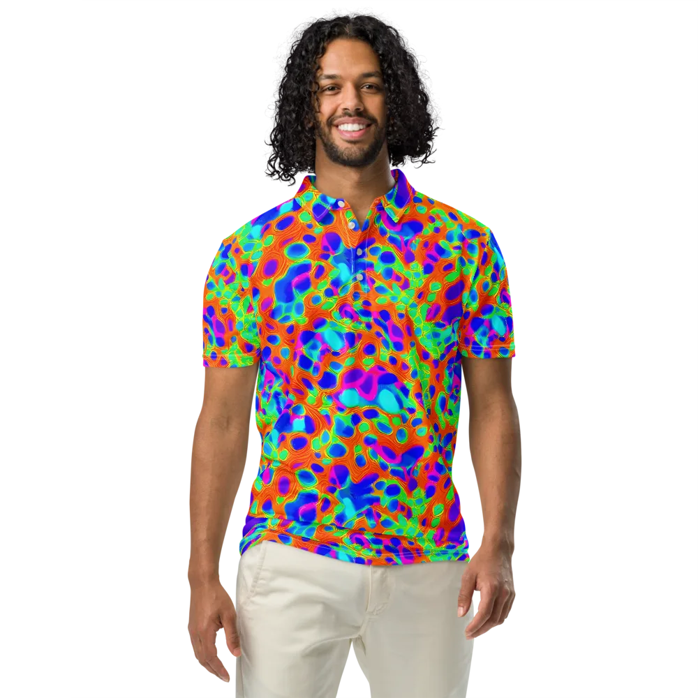 Luminous Membrane on Men's Slim Fit Polo Shirt — Front