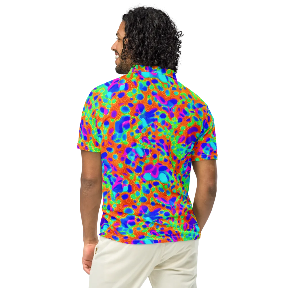 Luminous Membrane on Men's Slim Fit Polo Shirt — Back