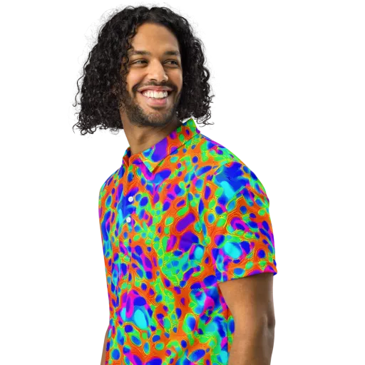 Luminous Membrane on a Men's Slim Fit Polo Shirt