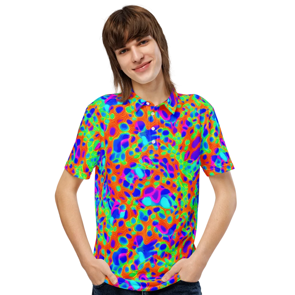 Luminous Membrane on Men's Slim Fit Polo Shirt — Front