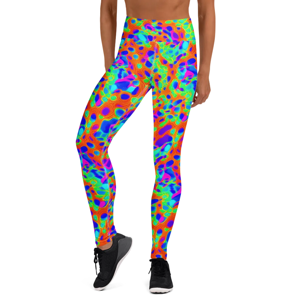 Luminous Membrane on Yoga Leggings — Front
