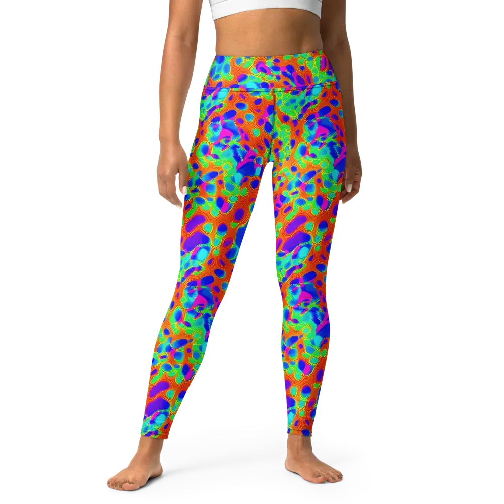 Luminous Membrane on Yoga Leggings — Front