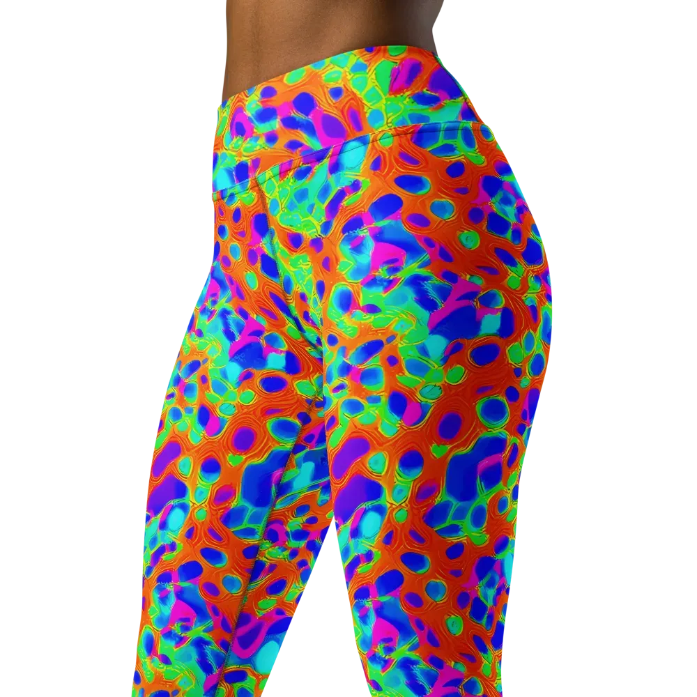 Luminous Membrane on Yoga Leggings — Left Front