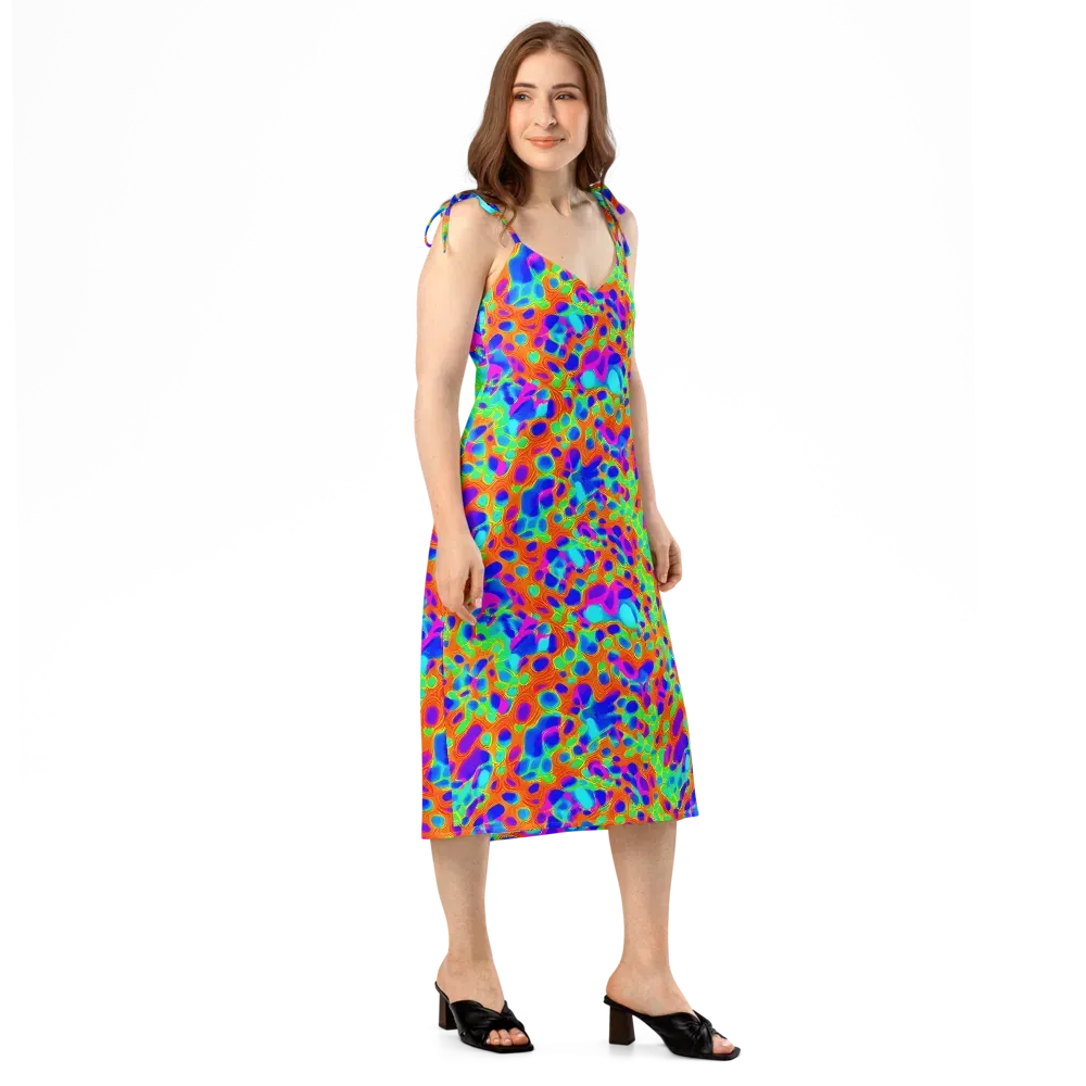 Luminous Membrane on Slip Dress — Right Front