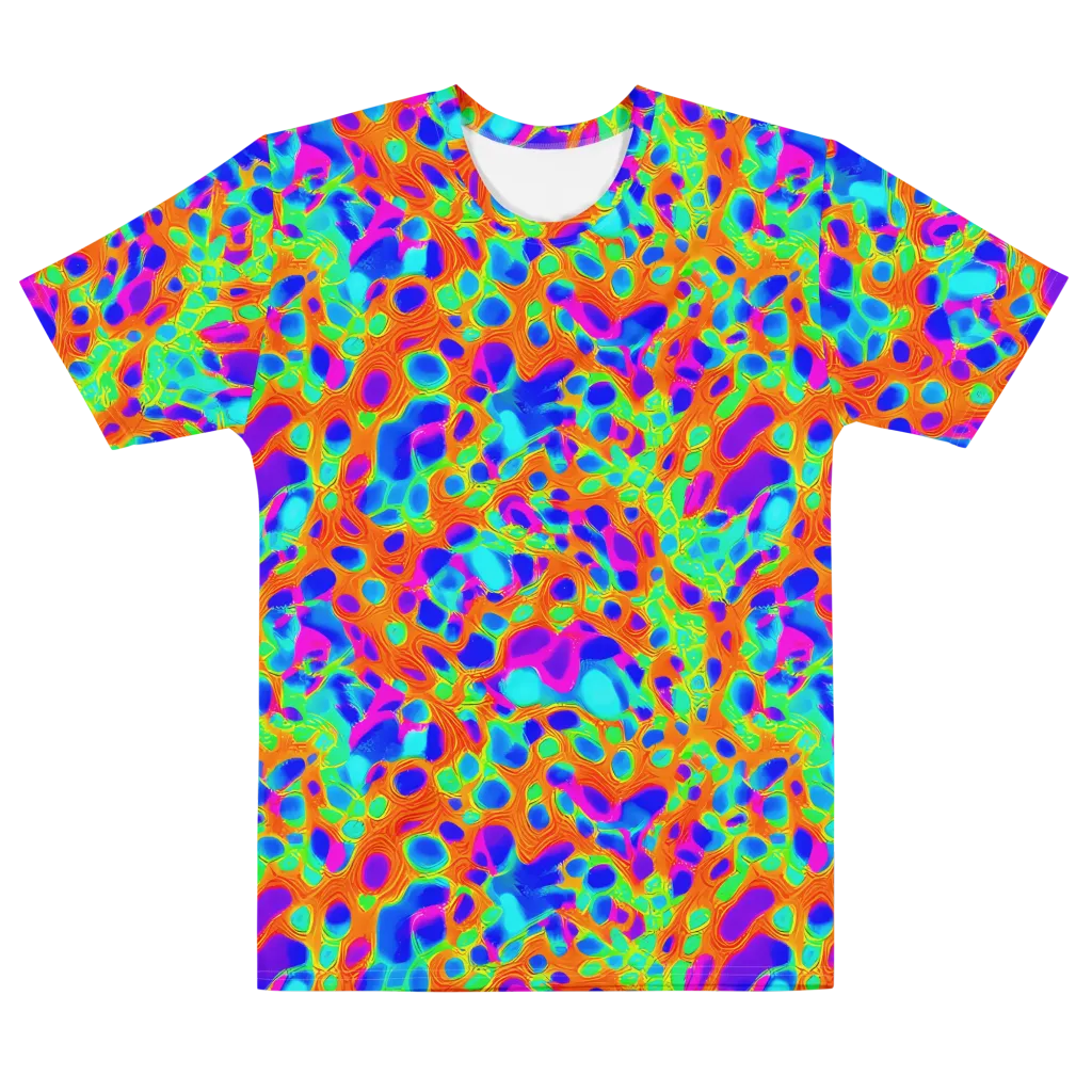 Luminous Membrane on Men's Cotton Crew Neck T-Shirt — Front