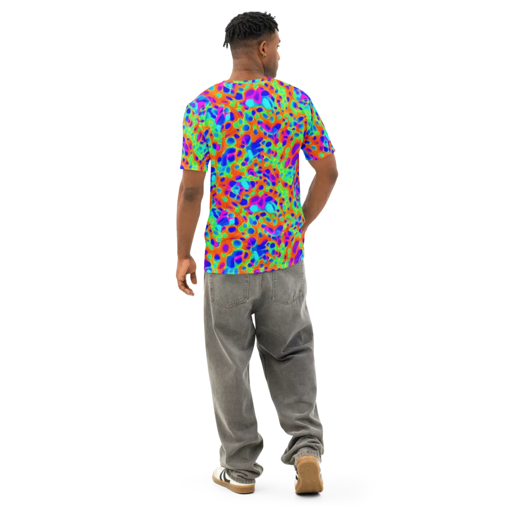 Luminous Membrane on Men's Cotton Crew Neck T-Shirt — Back
