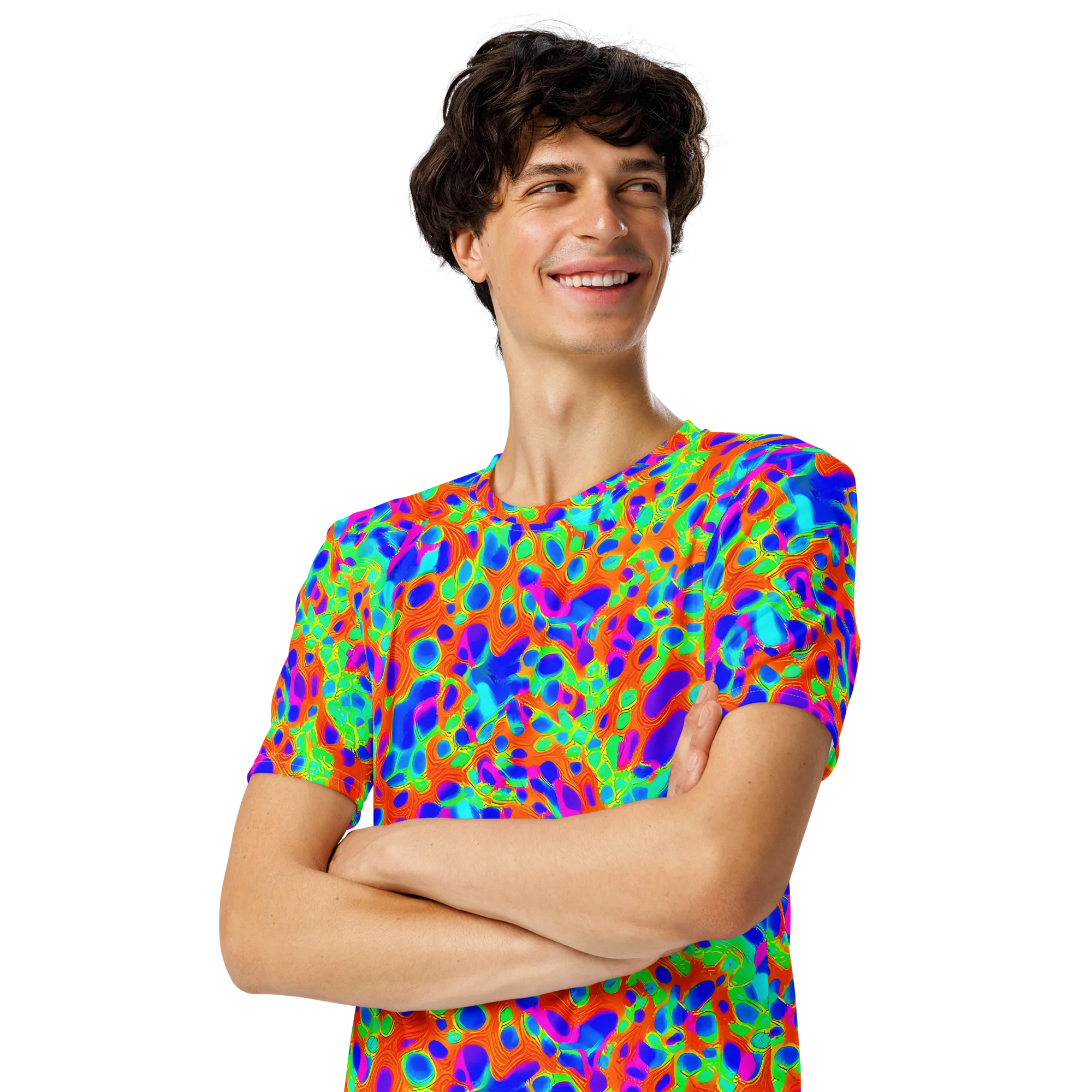 Luminous Membrane on Men's Crew Neck T-Shirt — Left Front
