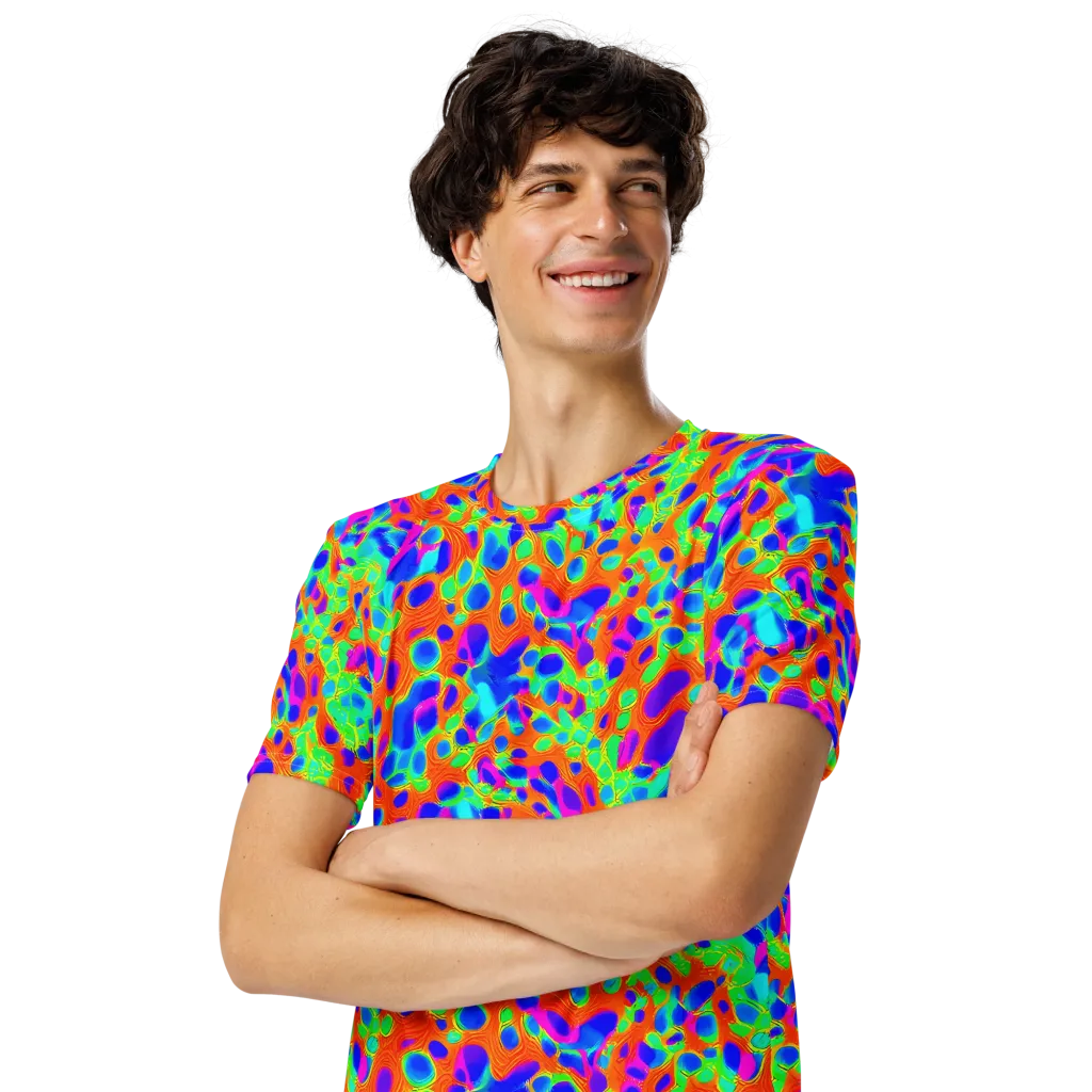 Luminous Membrane on Men's Crew Neck T-Shirt — Left Front