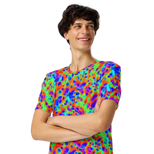 Luminous Membrane on a Men's Crew Neck T-Shirt