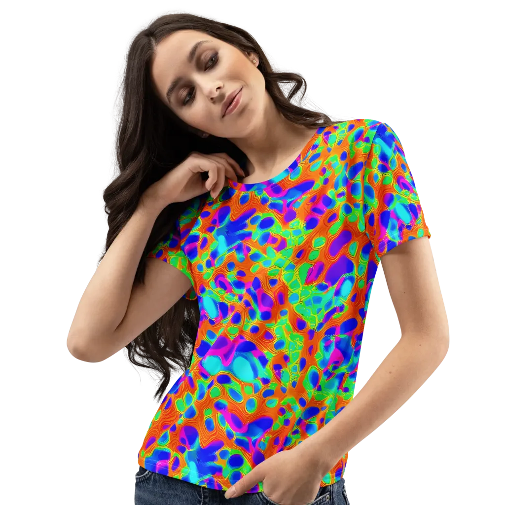 Luminous Membrane on Women's Crew Neck T-Shirt — Left Front