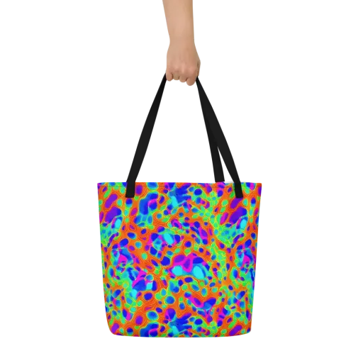 Luminous Membrane on a Large Tote Bag W/ Pocket