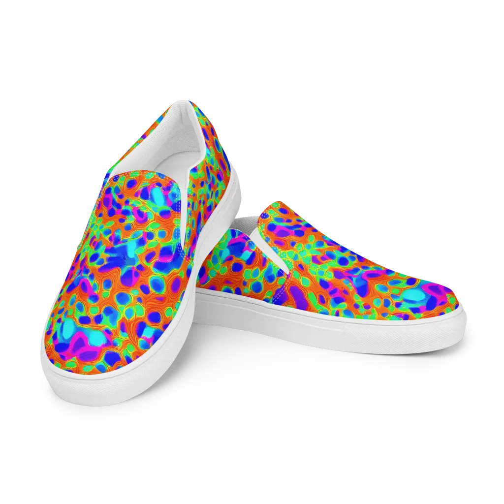 Luminous Membrane on Women's Slip-On Canvas Shoes — Left Front