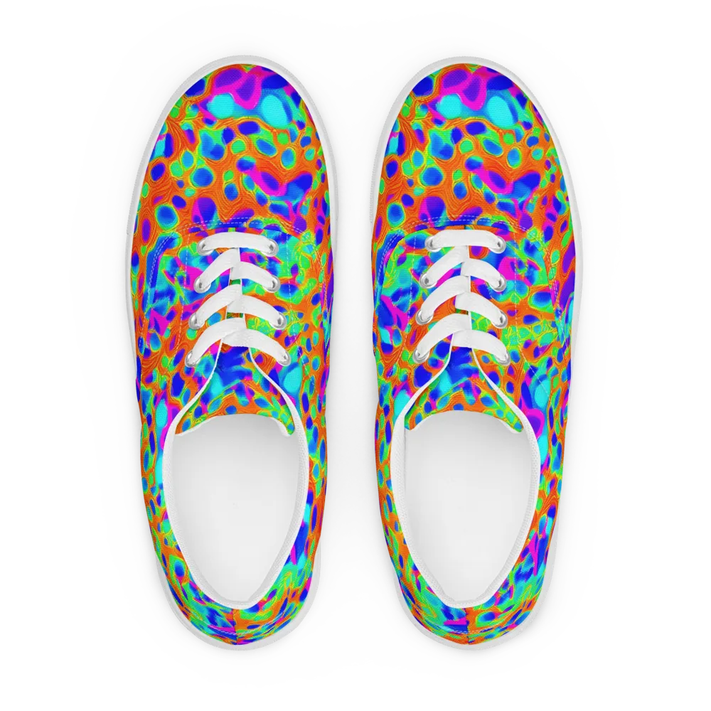 Luminous Membrane on Men's Lace-Up Canvas Shoes — Front