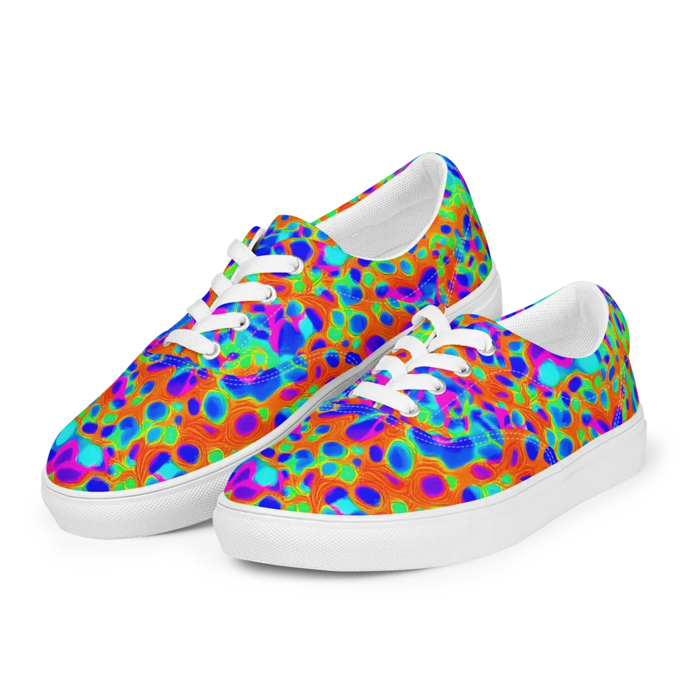 Luminous Membrane on Men's Lace-Up Canvas Shoes — Left Front