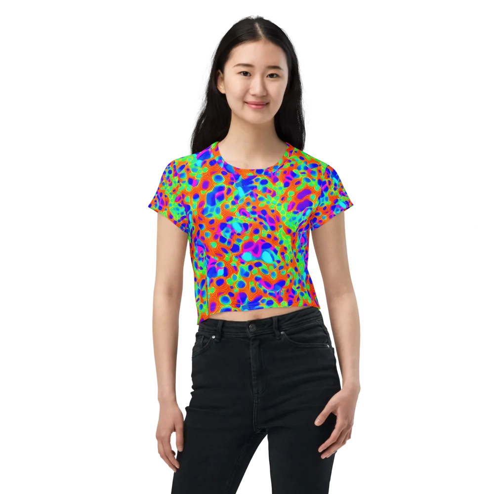 Luminous Membrane on Crop Tee — Front