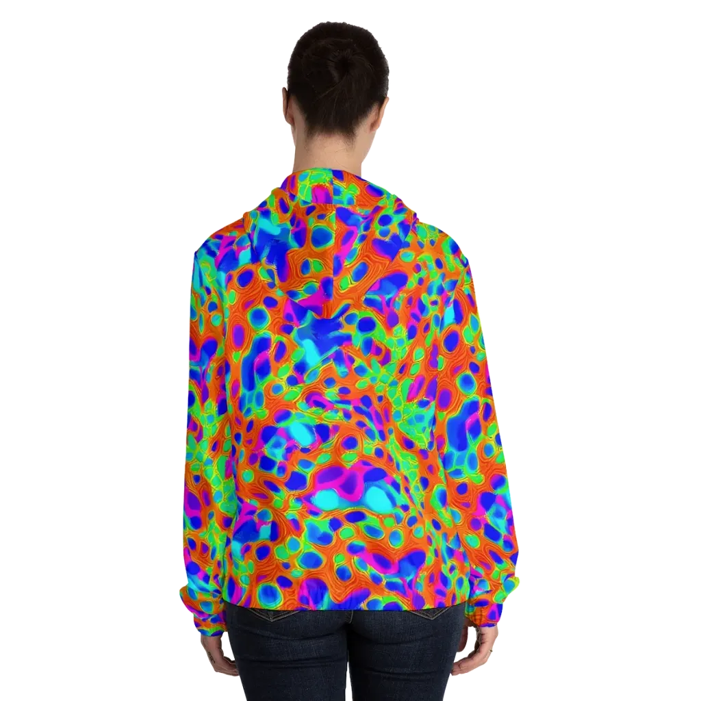 Luminous Membrane on Women's Full-Zip Hoodie — Back On Person