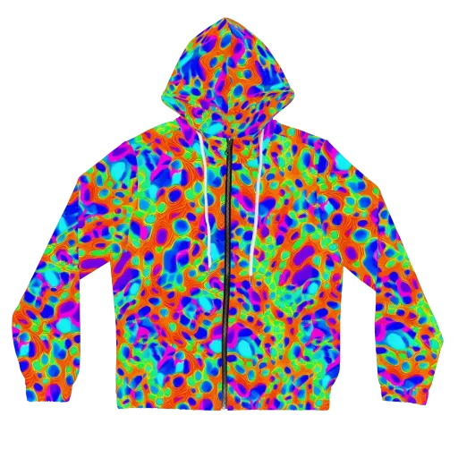 Luminous Membrane on a Women's Full-Zip Hoodie